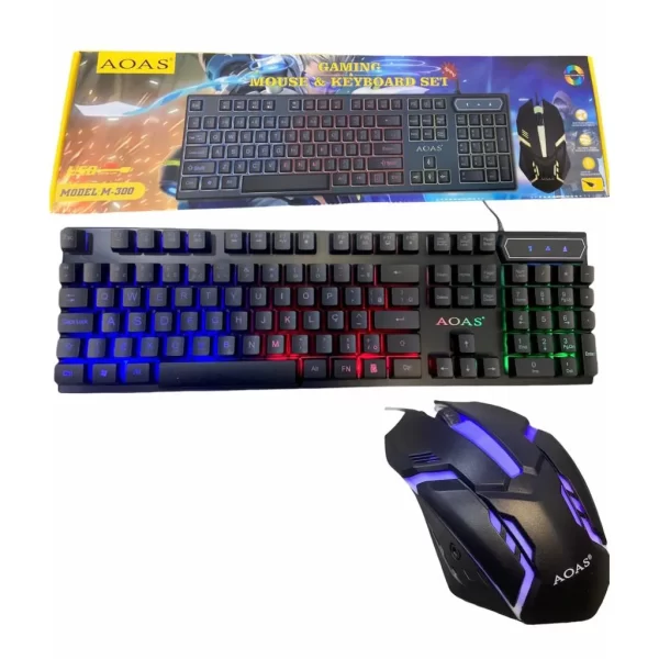 Kit Teclado e Mouse Gamer RGB Semi Mecânico, 3200 DPI, Multimídia M300: Periférico de Computador com Envio para Todo o Brasil - Imagem 6