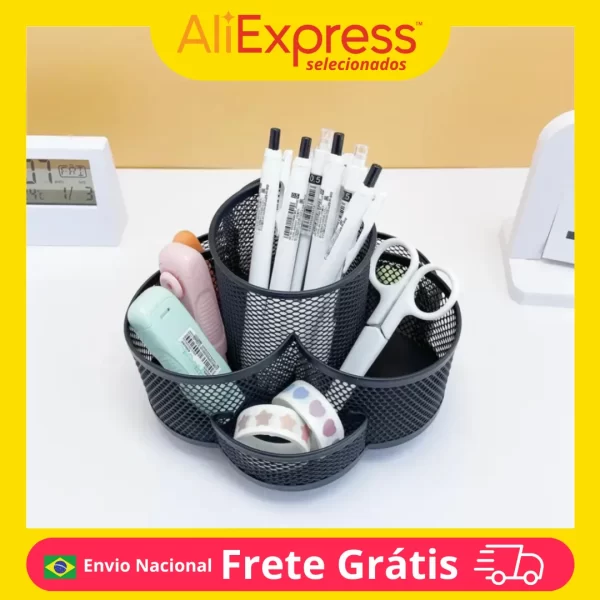 Estojo de lápis rotativo para Office Home School e alunos, organize sua mesa, estojo perfeito, 360° Grande Capacidade Pen Bag