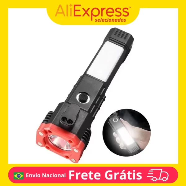 Lanterna Tática Pro Titanium Ultra Potência Corpo Reforçado Resistente Água Zoom Ajustável Cor da Luz Branco Alta Durabilidade
