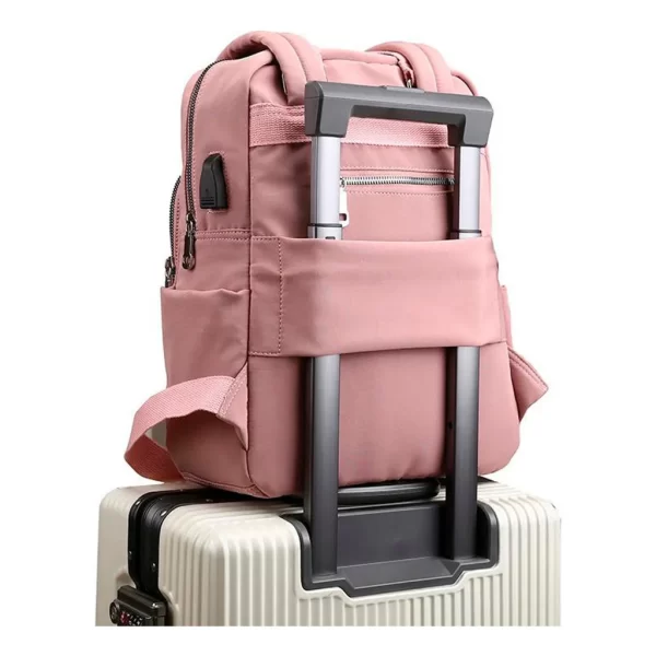 Mochila Bolsa Feminina Executiva Notebook Reforçada Usb Leve - Imagem 5
