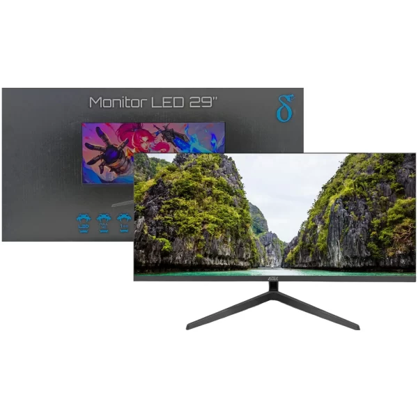 Monitor Curvo Gamer Led 29" 1ms 120Hz, Tela AAS TFT-LCD, Brilho 250cd/m² - Imagem 2