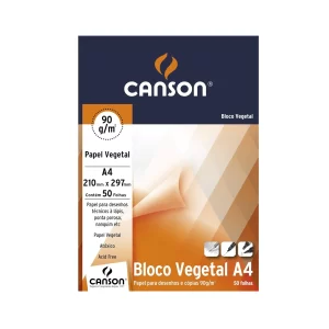 Bloco de Papel Vegetal Canson A4 90g