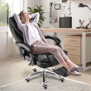 Cadeira de Escritório Presidente Ergonômica Rosa