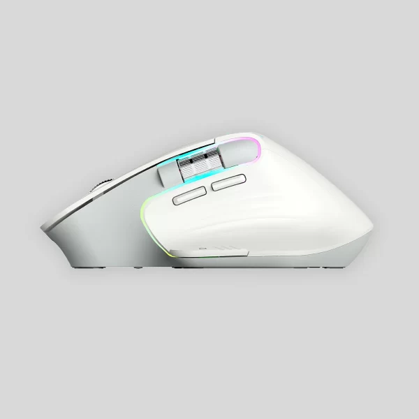 Mouse Sem Fio Wireless Bluetooth Recarregável Usb Com Led Rgb 8 Botões Pc D-m9 - Imagem 3