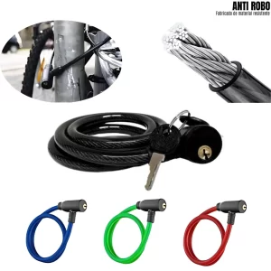 Cadeado Reforçado com Corrente para Bicicleta e Moto