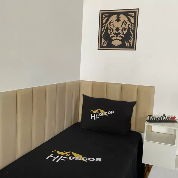 Cabeceira de Cama Estofada em L 60x20cm - Varios Tamanhos