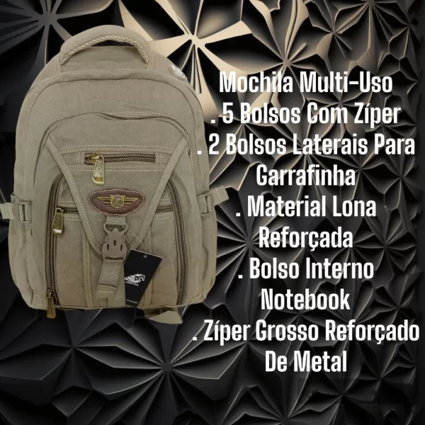 Mochila Executiva Masculina Mochila Executiva Notebook Mochila Multiuso - Imagem 5