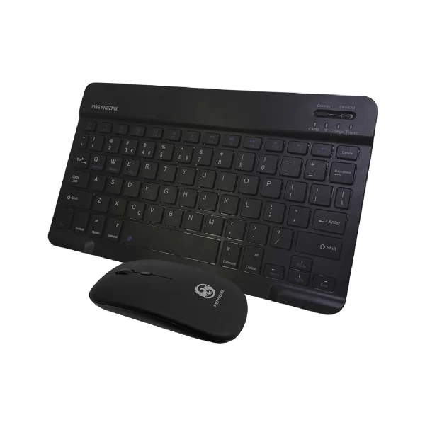 Kit Teclado E Mouse Bluetooth Sem Fio Recarregável Tablet Notebook Bk-8088 - Imagem 2