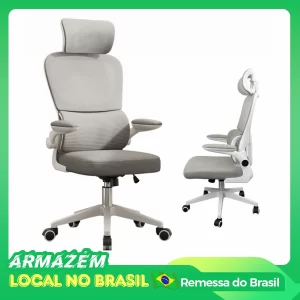 Cadeira ergonômica Python Fly, cadeira lombar móvel para uso doméstico, tecido de malha, envio para o Brasil