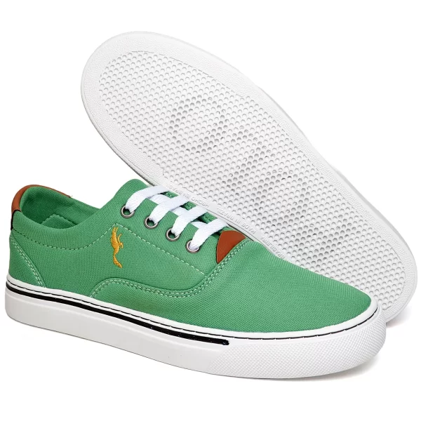 Tênis Feminino Old School Sola Baixa Confortável Polo Blu Verde do 33 ao 40