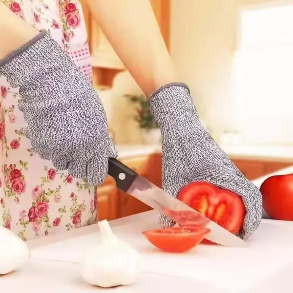 Luvas de Segurança Anti-Corte HPPE Nível 5 - Alta Resistência para Indústria, Cozinha e Jardinagem - Imagem 6