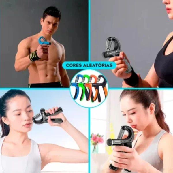 Hand Grip Flexor De Punho Com Mola Ajustável Antebraço Mãos - Imagem 2