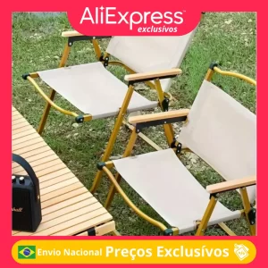 Cadeira Dobrável Portátil para Camping e Lazer