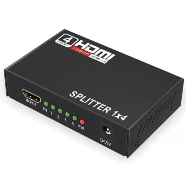 Splitter Distribuidor HDMI 1x4 Divisor Full HD 1080p Versão 1.4 3D Alta Definição Compatível com TV Monitor Projetor Console - Imagem 6