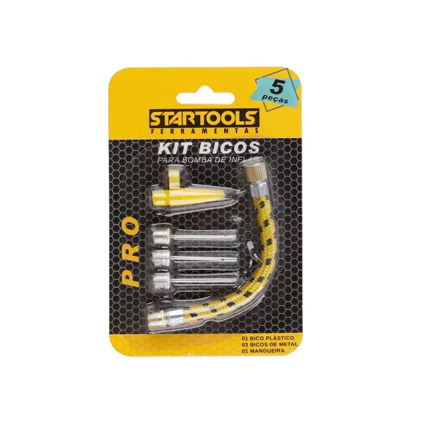 KIT BICOS PARA INFLAR ENCHER BOLAS PISCINAS E INFLAVEIS - 5 PEÇAS - Imagem 2