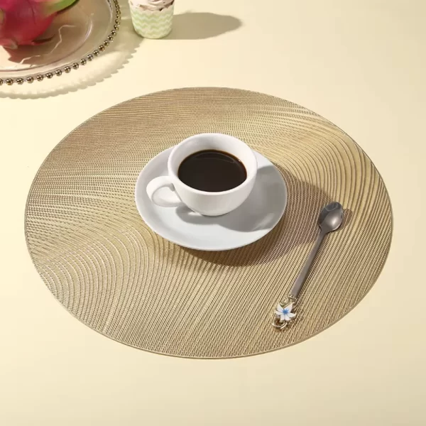 Conjunto até 4 Peças Jogo Americano Diversas Cores em Tecido Impermeavel Poliester Antiderrapante Jantar Mesa De Cozinha - Imagem 4