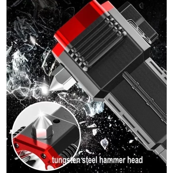 Lanterna Recarregável 4 em 1 Power Bank LED 3W Torch Alta Potência Portátil USB Multifuncional Emergência Camping - Imagem 5