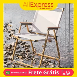 Cadeira Dobrável Portátil para Camping e Praia