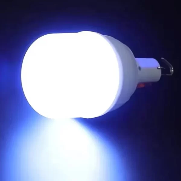 Luminária Portátil 18W Alça Gancho Iluminação LED Recarregável Compacta Portátil para Camping Pesca Caça Carregamento USB Type-C - Imagem 2