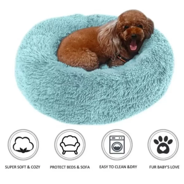 Caminha Pet luxo nuvem TAMANHO P cama sofá cesta diversão lavável, removível,longo luxe pelúcia ao ar livre grande cachorro - Imagem 2