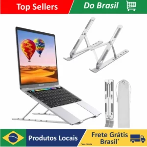 Suporte para Notebook Ajustável em Alumínio Dobrável