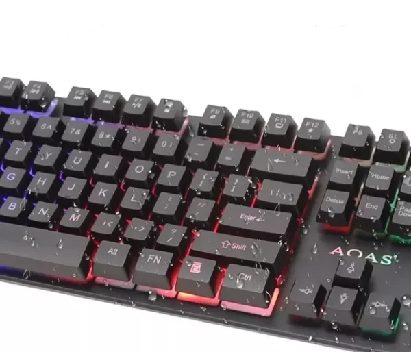 Kit Teclado e Mouse Gamer RGB Semi Mecânico, 3200 DPI, Multimídia M300: Periférico de Computador com Envio para Todo o Brasil - Imagem 2