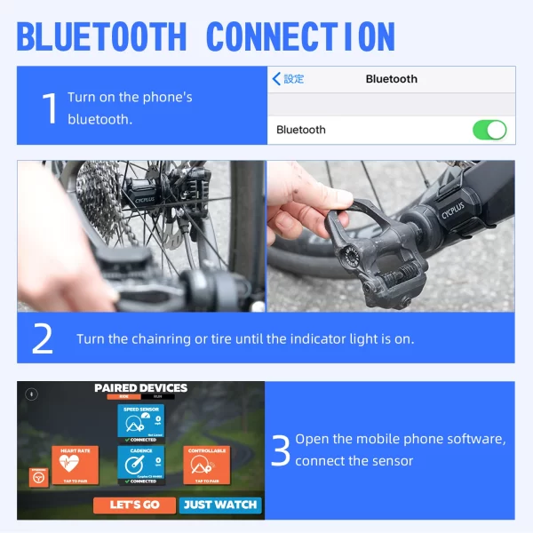 Cycplus c3 bicicleta computador velocímetro ant + ble cadência velocidade sensor duplo à prova dwireless água sem fio gps ciclismo acessórios da bicicleta - Imagem 3