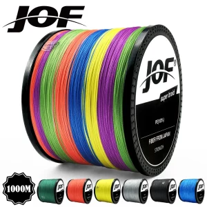 Linha de Pesca Trançada Jof 8 e 4 Fios