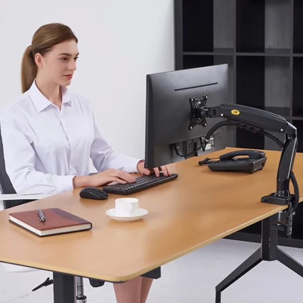 Nb norte bayou f80 desktop mola a gás 17-30 "lcd led monitor titular braço de montagem suporte de exibição de movimento completo carregando 2-9 kg - Imagem 2