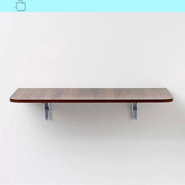 Mesa Dobrável de Parede Bemfixa Castanho 80x41cm em MDP