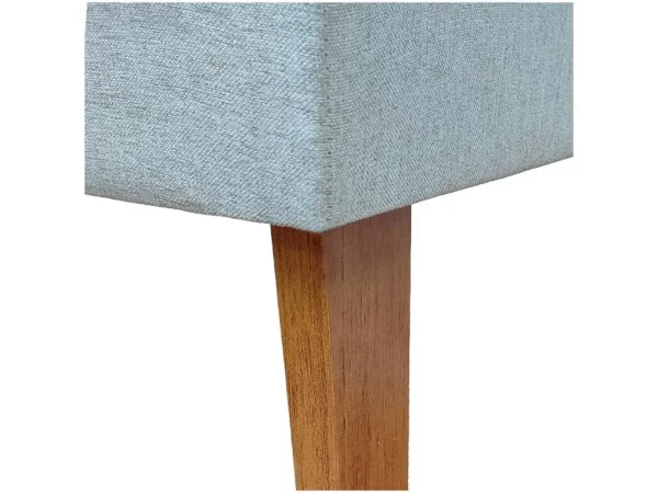 Mesa de Jantar 4 Cadeiras Retangular Mel e Off White Viena - Imagem 6