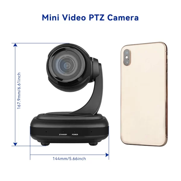 SMTAV AI Tracking USB2.0 1080P 3X Zoom óptico Câmera PTZ de transmissão ao vivo para transmissão de conferências, eventos, igreja - Imagem 3