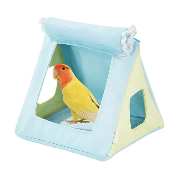 Periquito ninho cockatiel cabana pássaro rede para gaiola quatro estações papagaio casa acessórios para casa animal de estimação quarto café