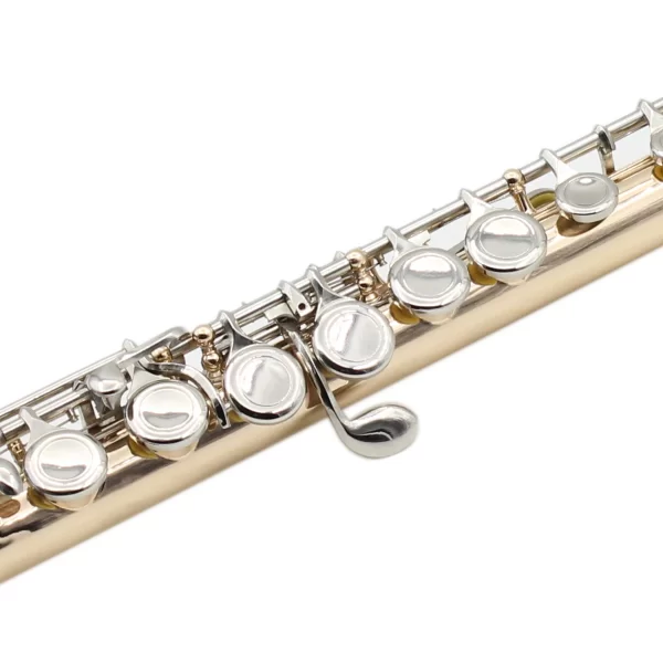 Envio do brasil c chave flauta 16 buracos fechados flauta concerto desempenho instrumentos de sopro flauta transversal com chave e - Imagem 5