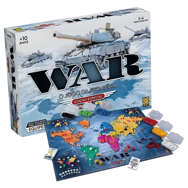 Jogo de Tabuleiro War Original Edição Especial Grow - 01253
