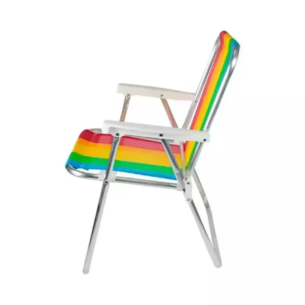 Kit com 4 Cadeiras de Praia e Piscina Alta em Alumínio Cores Variadas 25500 BEL - Imagem 4