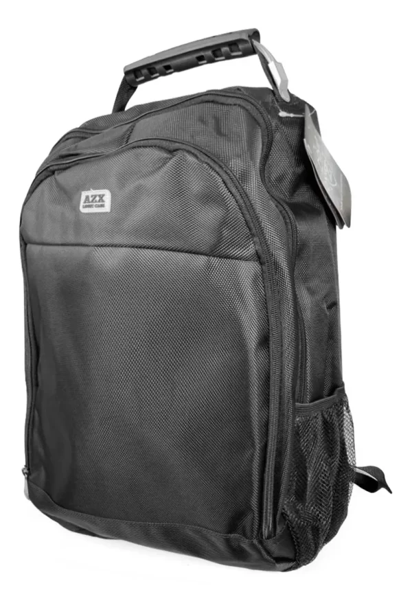 Mochila Reforçada Executiva Com Cabo De Aço Preta Trabalho - Imagem 2