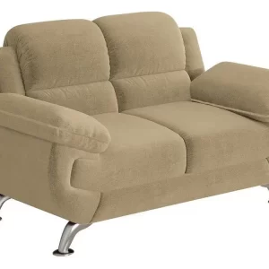 Sofá de 2 Lugares Suede Moderno Linoforte
