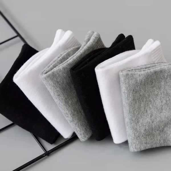 Frete grátis Kit 12 Pares Meia curtas de algodão confortáveis para homens - Imagem 4