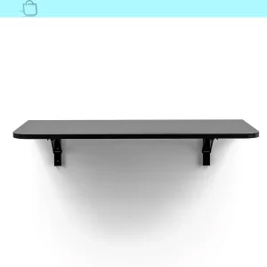 Mesa Dobrável de Parede Bemfixa Preta 80x41cm
