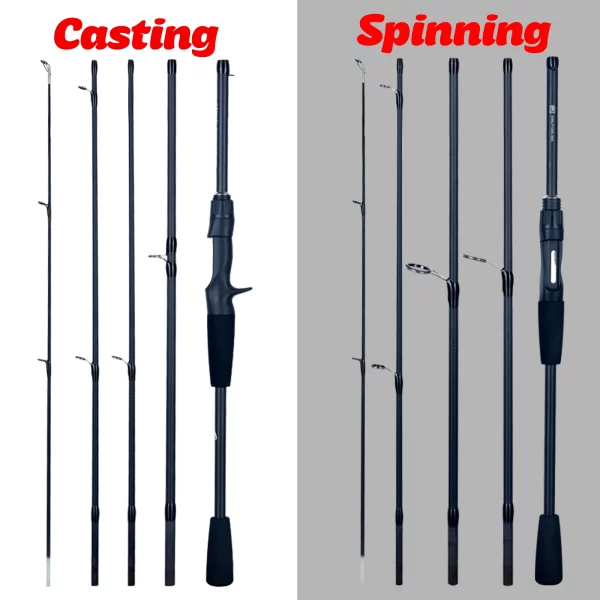 PHISHGER Spinning Baitcasting Viagem Carbono Mini Bens Para Pesca Rods Casting Peso 5-30g M Fast Ultralight Lure Trut Pole - Imagem 6