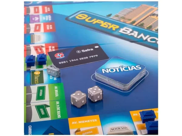 Jogo Super Banco Imobiliário Tabuleiro - Imagem 2