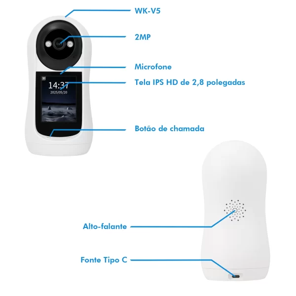 Câmera Para Bebês, Icsee, Camera de Segurança Wifi， Mini Câmera， Webcam， Monitor， Camera Icsee, Camera Ip, Do Brasil - Imagem 3