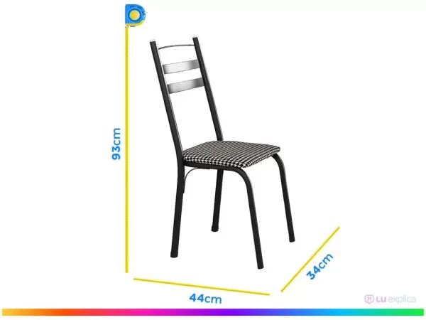 Mesa de Jantar 4 Cadeiras Redonda Artefamol América Capri - Imagem 5