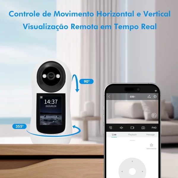 Câmera Para Bebês, Icsee, Camera de Segurança Wifi， Mini Câmera， Webcam， Monitor， Camera Icsee, Camera Ip, Do Brasil - Imagem 5