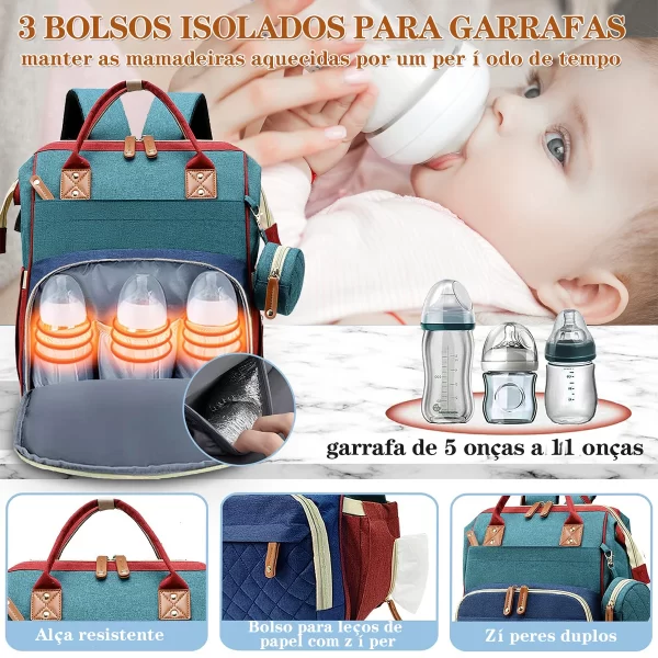 Saco De Maternidade Impermeável, Mochila Bolsa Material - Imagem 6