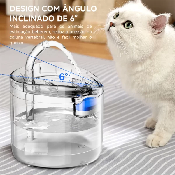Pet distribuidor automático de água, bebedouro, circulação inteligente, temperatura constante, cão, gato - Imagem 2