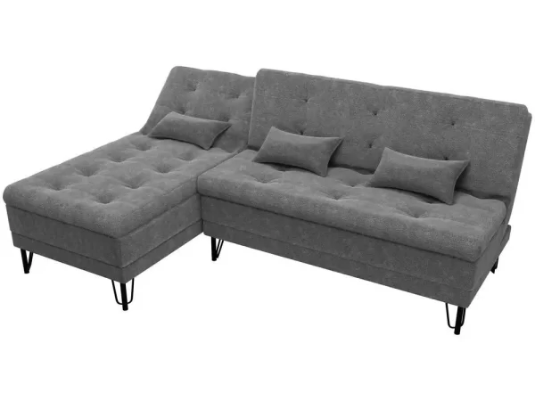 Sofá-cama 2 Lugares Casal Reclinável Veludo Matrix Nice - Imagem 5