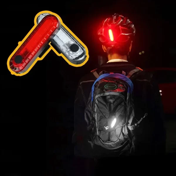 Luz Traseira USB Recarregável para Bicicleta - Vermelha - Imagem 5