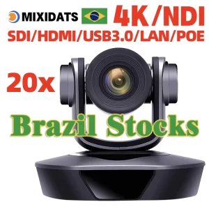 Câmera 4K PTZ com Zoom e Conectividade